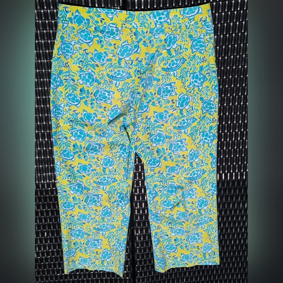 Size 10 Capri Crop Pants with Tortoises, Key West - Picture 3 of 6